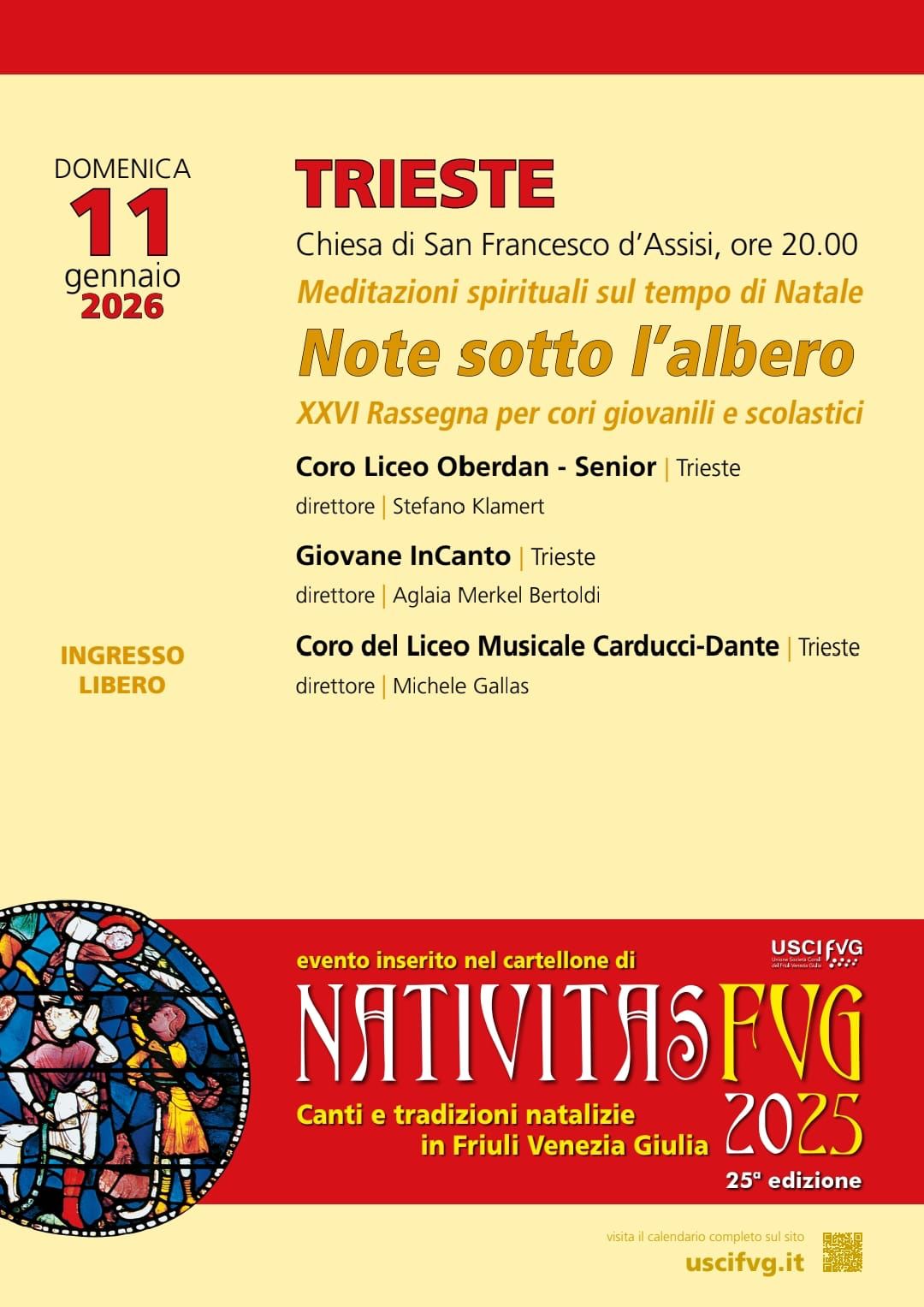 Concerto Note sotto l'albero (11 gennaio 2026)